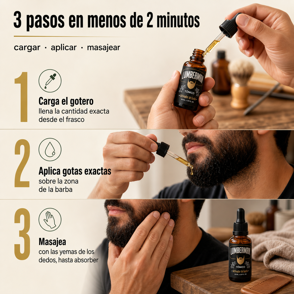 Tónico Activador de Barba LUMBERMAN - vista 4
